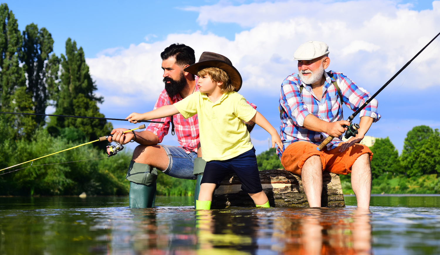 boys fishing